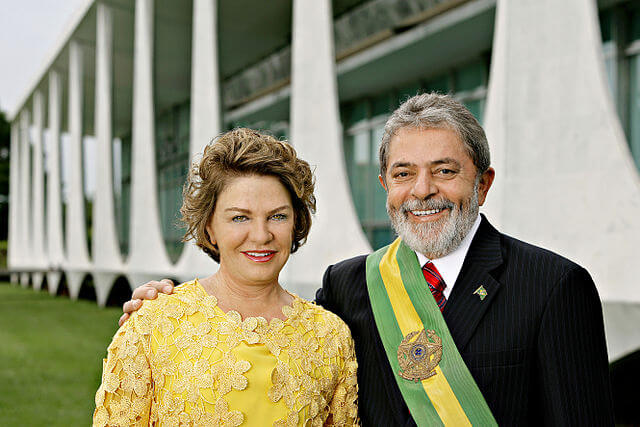 Präsident Luis Inacio Lula da Silva und seine Frau Marisa Leticia 2007