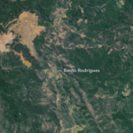 Dammbruch der Mine bei Mariana - Luftbild der NASA